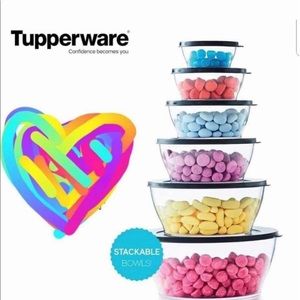 Tupperware Clearly Elegant Bowl Tower